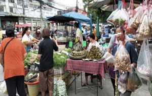 タイ田舎の市場